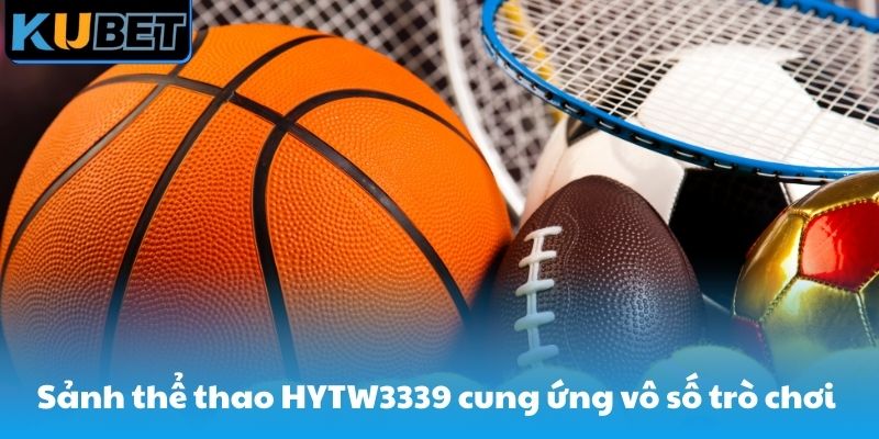 Sản phẩm thể thao HYTW3339 cung ứng vô số trò chơi hấp dẫn