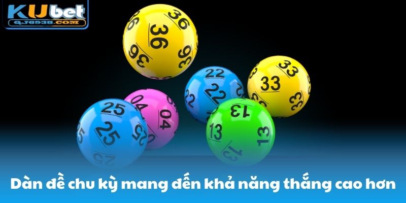 Dàn đề chu kỳ mang đến khả năng thắng cao hơn